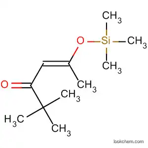 Molecular Structure of 92975-23-0 (4-Hexen-3-one, 2,2-dimethyl-5-[(trimethylsilyl)oxy]-, (E)-)