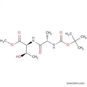 Molecular Structure of 93510-12-4 (Threonine, N-[N-[(1,1-dimethylethoxy)carbonyl]-L-alanyl]-, methyl ester)