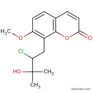 Molecular Structure of 93524-99-3 (2H-1-Benzopyran-2-one,
8-(2-chloro-3-hydroxy-3-methylbutyl)-7-methoxy-)