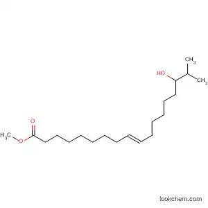 Molecular Structure of 93559-33-2 (9-Octadecenoic acid, 16-hydroxy-17-methyl-, methyl ester, (E)-)