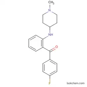 Molecular Structure of 93593-10-3 (Methanone, (4-fluorophenyl)[2-[(1-methyl-4-piperidinyl)amino]phenyl]-)