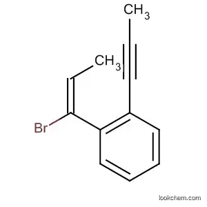 Benzene, 1-(1-bromo-1-propenyl)-2-(1-propynyl)-, (E)-