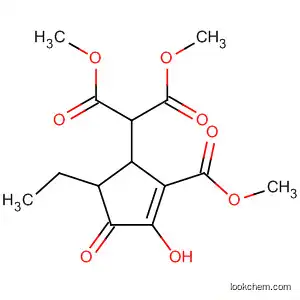 Molecular Structure of 94392-38-8 (Propanedioic acid,
[5-ethyl-3-hydroxy-2-(methoxycarbonyl)-4-oxo-2-cyclopenten-1-yl]-,
dimethyl ester)