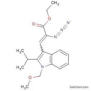 Molecular Structure of 95202-49-6 (2-Propenoic acid,
2-azido-3-[1-(methoxymethyl)-2-(1-methylethyl)-1H-indol-3-yl]-, ethyl
ester)
