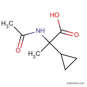 Molecular Structure of 95525-82-9 (Cyclopropaneacetic acid, a-(acetylamino)-a-methyl-)