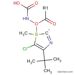 카르밤산, [5-클로로-4-(1,1-디메틸에틸)-2-티아졸릴]-, 메틸 에스테르(9CI)