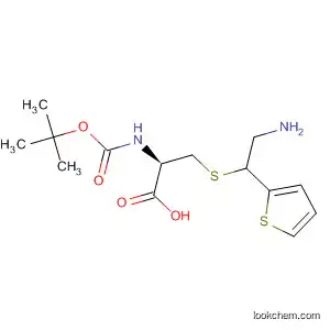 Molecular Structure of 102090-87-9 (L-Cysteine,
S-[2-amino-1-(2-thienyl)ethyl]-N-[(1,1-dimethylethoxy)carbonyl]-)