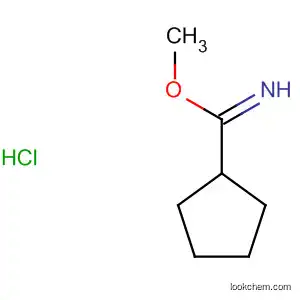 Molecular Structure of 109152-86-5 (Cyclopentanecarboximidic acid, methyl ester, hydrochloride)