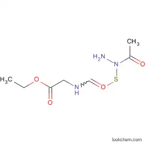 Molecular Structure of 110167-51-6 (Glycine, N-[(2-acetylhydrazino)thioxomethyl]-, ethyl ester)