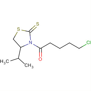 Molecular Structure of 111975-22-5 (2-Thiazolidinethione, 3-(5-chloro-1-oxopentyl)-4-(1-methylethyl)-, (S)-)
