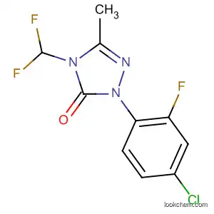 Molecular Structure of 111992-05-3 (1-(4-Cl-2-fluorophenyl)-4-difluoromethyl-4,5-dihydro-3-methyl-1H-1,2,4-triazol-5-(1H)one)