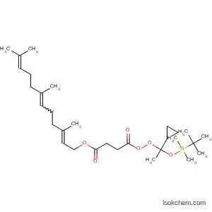 Butaneperoxoic acid,
4-oxo-4-[(3,7,11-trimethyl-2,6,10-dodecatrienyl)oxy]-,
1-cyclopropyl-1-[[(1,1-dimethylethyl)dimethylsilyl]oxy]ethyl ester, (E,E)-
