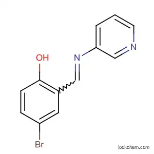 Molecular Structure of 112628-87-2 (Phenol, 4-bromo-2-[(3-pyridinylimino)methyl]-)