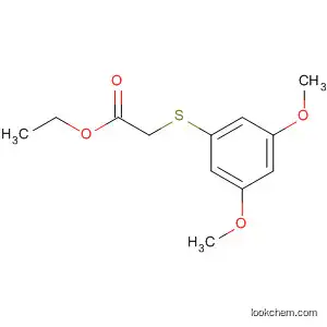 Molecular Structure of 112664-34-3 (Acetic acid, [(3,5-dimethoxyphenyl)thio]-, ethyl ester)