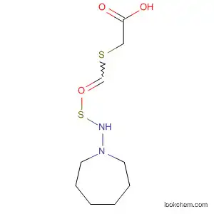 Molecular Structure of 112768-85-1 (Acetic acid, [[[(hexahydro-1H-azepin-1-yl)amino]thioxomethyl]thio]-)