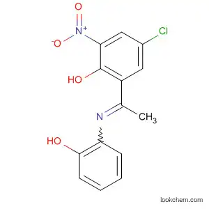 Molecular Structure of 112932-76-0 (4-CHLORO-2-[1-[(2-HYDROXYPHENYL)IMINO]ETHYL]-6-NITRO-PHENOL)