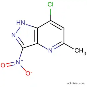Molecular Structure of 113140-13-9 (1H-Pyrazolo[4,3-b]pyridine, 7-chloro-5-methyl-3-nitro-)