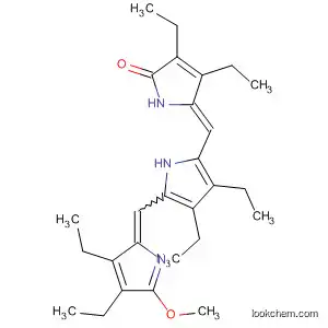 Molecular Structure of 113435-11-3 (2H-Pyrrol-2-one,
5-[[5-[(3,4-diethyl-5-methoxy-2H-pyrrol-2-ylidene)methyl]-3,4-diethyl-1H-
pyrrol-2-yl]methylene]-3,4-diethyl-1,5-dihydro-, (Z,Z)-)