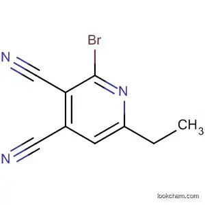 Molecular Structure of 113721-89-4 (3,4-Pyridinedicarbonitrile, 2-bromo-6-ethyl-)