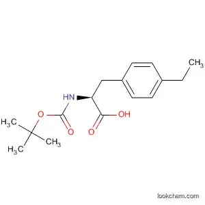 Molecular Structure of 114359-37-4 (Boc-(S)-2-aMino-3-(4-ethylphenyl)propanoic acid)