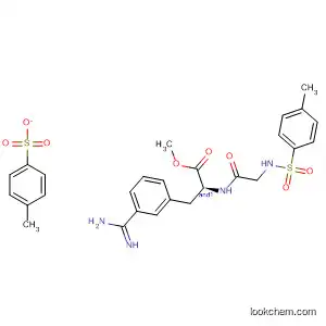 Molecular Structure of 114498-50-9 (DL-Phenylalanine,
3-(aminoiminomethyl)-N-[N-[(4-methylphenyl)sulfonyl]glycyl]-, methyl
ester, mono(4-methylbenzenesulfonate))
