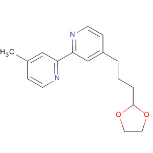 Molecular Structure of 115008-00-9 (2,2'-Bipyridine, 4-[3-(1,3-dioxolan-2-yl)propyl]-4'-methyl-)