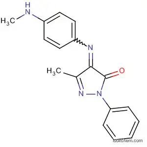 Molecular Structure of 13617-66-8 (2,4-Dihydro-5-methyl-4-[[4-(methylamino)phenyl]imino]-2-phenyl-3H-pyrazol-3-one)