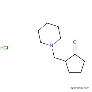 Molecular Structure of 1523-80-4 (Cyclopentanone, 2-(1-piperidinylmethyl)-, hydrochloride)