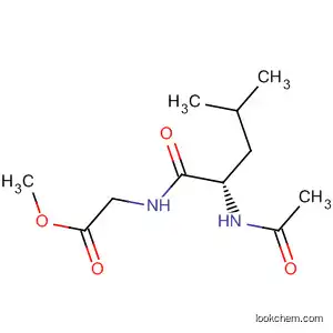 Molecular Structure of 17554-10-8 (Glycine, N-(N-acetyl-L-leucyl)-, methyl ester)