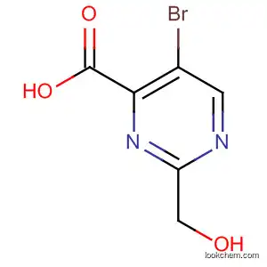 Molecular Structure of 22433-10-9 (4-Pyrimidinecarboxylic acid, 5-bromo-2-(hydroxymethyl)-)