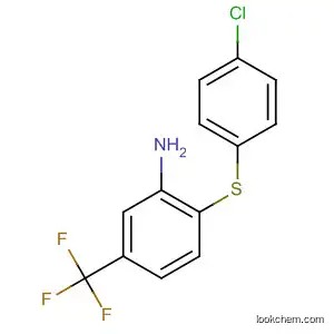 Molecular Structure of 32631-27-9 (2-[(4-Chlorophenyl)thio]-5-(trifluoromethyl)aniline)
