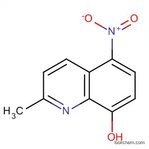 Molecular Structure of 38543-66-7 (8-Quinolinol, 2-methyl-5-nitro-)