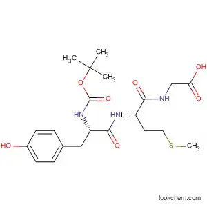 Molecular Structure of 47710-78-1 (Glycine, N-[N-[N-[(1,1-dimethylethoxy)carbonyl]-L-tyrosyl]-L-methionyl]-)