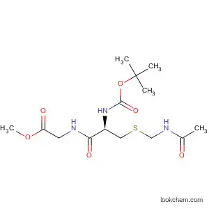 Molecular Structure of 55300-78-2 (Glycine,
N-[S-[(acetylamino)methyl]-N-[(1,1-dimethylethoxy)carbonyl]-L-cysteinyl]
-, methyl ester)