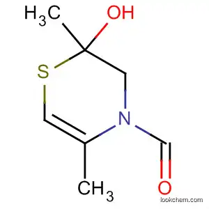 4H-1,4-Thiazine-4-carboxaldehyde,
2,3-dihydro-2-hydroxy-2,5-dimethyl-