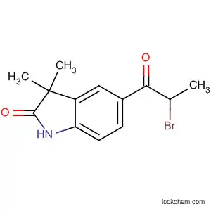 Molecular Structure of 122281-20-3 (2H-Indol-2-one, 5-(2-bromo-1-oxopropyl)-1,3-dihydro-3,3-dimethyl-)