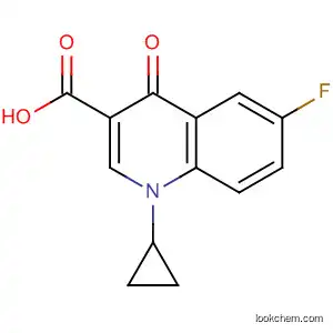 Molecular Structure of 130436-10-1 (3-Quinolinecarboxylic acid, 1-cyclopropyl-6-fluoro-1,4-dihydro-4-oxo-)