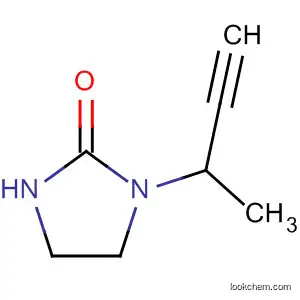 Molecular Structure of 131423-09-1 (2-Imidazolidinone, 1-(1-methyl-2-propynyl)-)