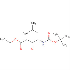 Ethyl(4S)-4-[[(1,1-dimethylethoxy)carbonyl]amino]-6-methyl-3-oxoheptanoate