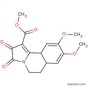 Molecular Structure of 79641-47-7 (Pyrrolo[2,1-a]isoquinoline-1-carboxylic acid,
2,3,5,6-tetrahydro-8,9-dimethoxy-2,3-dioxo-, methyl ester)