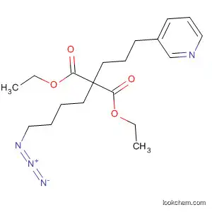 Molecular Structure of 134162-75-7 (Propanedioic acid, (4-azidobutyl)[3-(3-pyridinyl)propyl]-, diethyl ester)