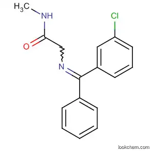 Molecular Structure of 136947-10-9 (Acetamide, 2-[[(3-chlorophenyl)phenylmethylene]amino]-N-methyl-)