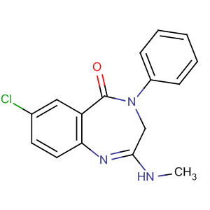 5H-1,4-Benzodiazepin-5-one, 7-chloro-3,4-dihydro-2-(methylamino)-4-phenyl-