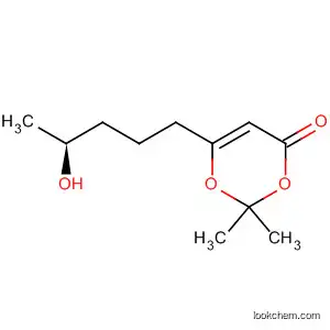4H-1,3-Dioxin-4-one, 6-(4-hydroxypentyl)-2,2-dimethyl-, (S)-