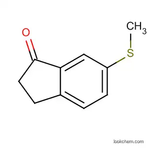 Molecular Structure of 138485-82-2 (6-(METHYLTHIO)-1-INDANONE  96)