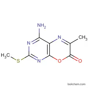 Molecular Structure of 138612-38-1 (7H-Pyrimido[4,5-b][1,4]oxazin-7-one, 4-amino-6-methyl-2-(methylthio)-)