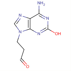 Molecular Structure of 142761-96-4 (9H-Purine-9-propanal, 6-amino-a-hydroxy-, (S)-)