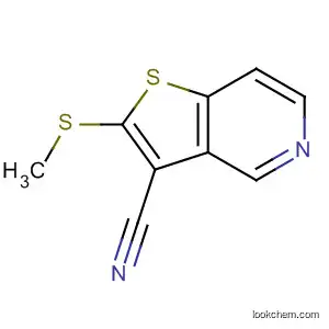 Thieno[3,2-c]pyridine-3-carbonitrile, 2-(methylthio)- (9CI)