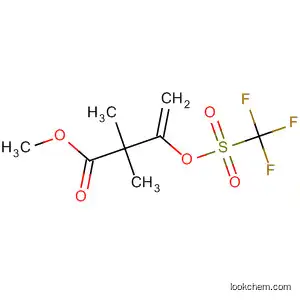 Molecular Structure of 143225-17-6 (3-Butenoic acid, 2,2-dimethyl-3-[[(trifluoromethyl)sulfonyl]oxy]-, methyl
ester)