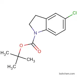 Molecular Structure of 143262-12-8 (5-Chloro-2,3-dihydro-indole-1-carboxylic acid tert-butyl ester)